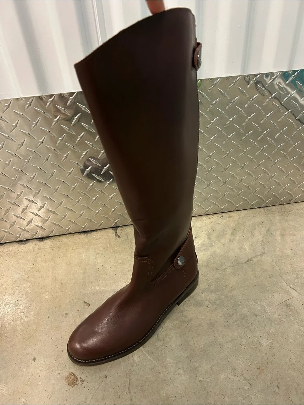 Sam Edelman Over-the-Knee Riding Boots in Brown Leather
